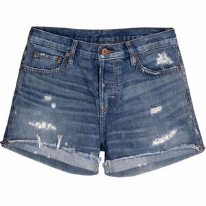 NSF REVOLVE CASUAL CLASSIC DISTRESSED RAW HEM DESIGNER EVERYDAY DENIM SHORTS 28